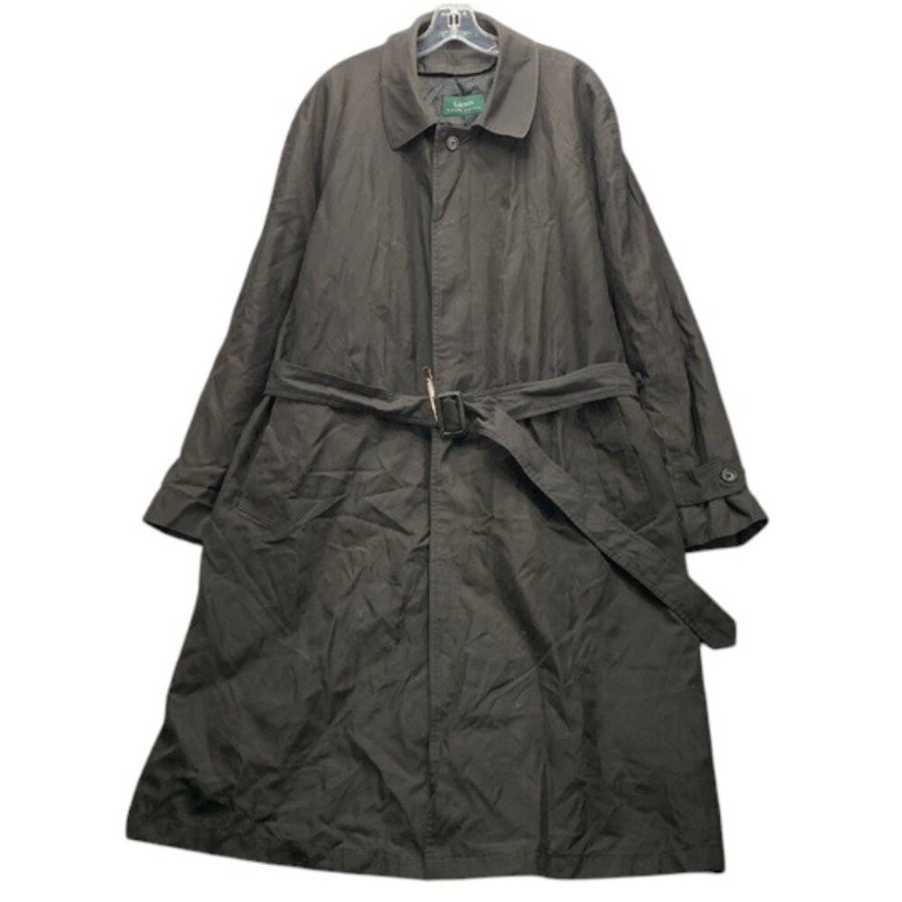 Ralph Lauren 2-in-1 Trench Coat‎ Men’s Size 44L Black Vintage Lined Overcoat